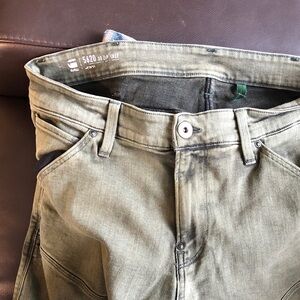 G-star Men's Olive Green Jeans -